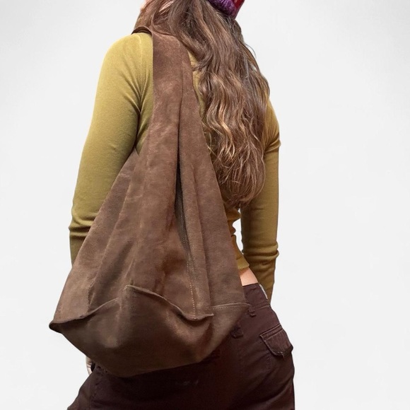 Sundance Italian leather suede slouchy hobo bag - Picture 4 of 8